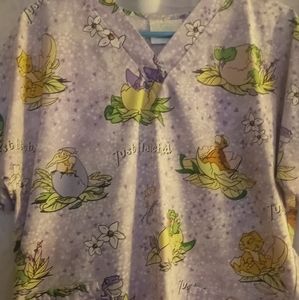 "The Land Before Time" nursing scrub top